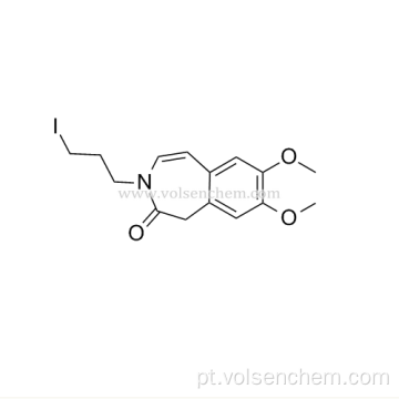 CAS 148870-57-9,7,8-Dimetoxi-3- (3-iodopropil) -1,3-di-hidro-2H-3-benzazepin-2-ona [Cloridrato de Ivabradina Intermediï¿½ios]